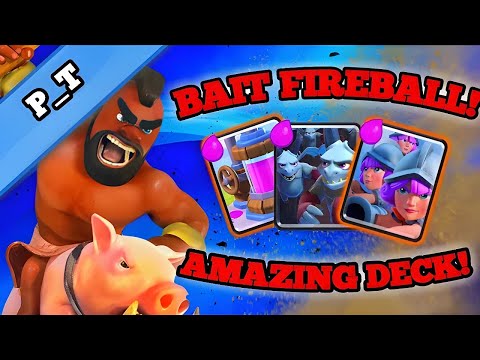 Hog & 3 Musketeers Deck - Ultimate Fireball Bait! (Clash Royale)