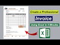 Create Automated Invoice In Excel Professional Invoice Excel Template