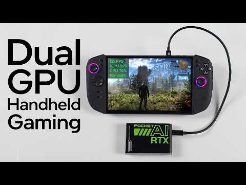 Battery Powered Dual GPU Gaming on a Handheld!? It Actually Works!