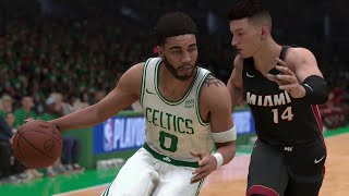 Boston Celtics vs Miami Heat | NBA Playoffs 2024 Game 1 Full Game Highlights (NBA 2K24 Sim)