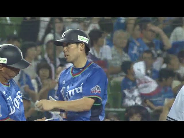 【3回裏】大事な首位攻防戦初戦!!  ライオンズ・秋山が先制のタイムリー3ベース!!  2018/8/3 L-F