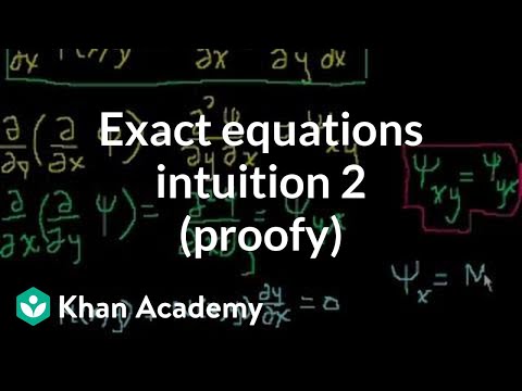 Exact Equations Intuition Part 2 (proofy)