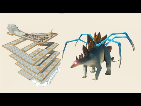 ESCAPE FROM ALIEN STEGOSAURUS #2 - Animal Revolt Battle Simulator