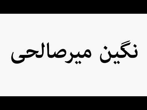 Learn How To Pronounce Negin Mirsalehi