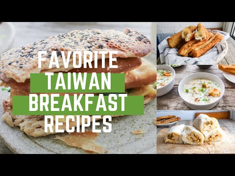 4 AMAZING 'TAIWANESE BREAKFAST' RECIPES!! (台灣早餐)