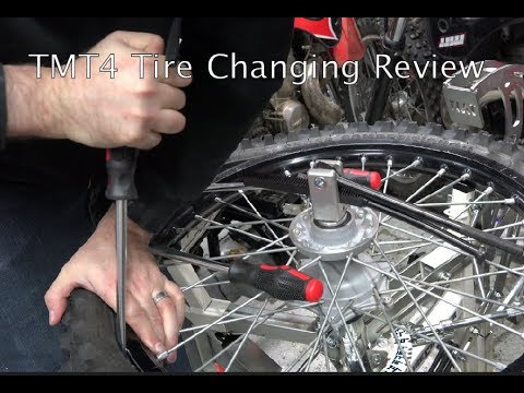 TMT4 vs. Mike's Racing Products Tire Changing Stand Review (Dirtbike Garage: S2 E4)