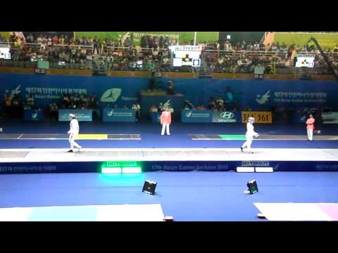 14.09.20 T04 - Li Fei(CHN) vs Lee Rajin(KOR) - 2014Incheon AG. Fencing WS Ind. by UnTouche