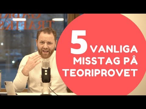 , title : 'Teoriprov - 5 vanliga misstag'