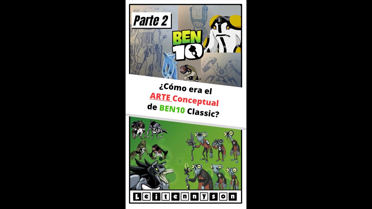 Parte 2: ¿Cómo era el Arte Conceptual de BEN10 Classic? #shorts #ben10 #omnitrix