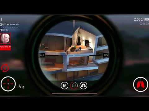 Hitman | Get 12 explosive kills and Kill Kim Euston #sniper #hitman #gaming #explosion #mobilegames