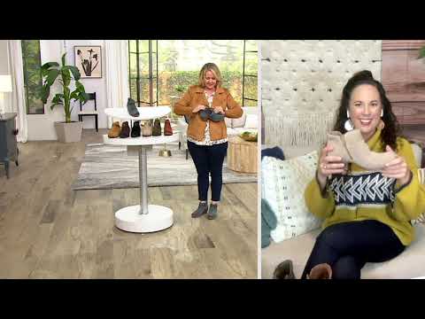 Earth Origins Suede Ankle Boots - Odel on QVC