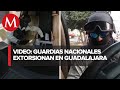 DOS ELEMENTOS DE LA GUARDIA NACIONAL SON GRABADOS EXTORSIONANDO A UN C ..