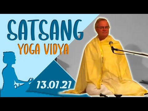 Satsang + Meditation, Mantren und Kirtan mit Sukadev - Yoga Vidya Ashram Live 07:00 - 13.01.2021