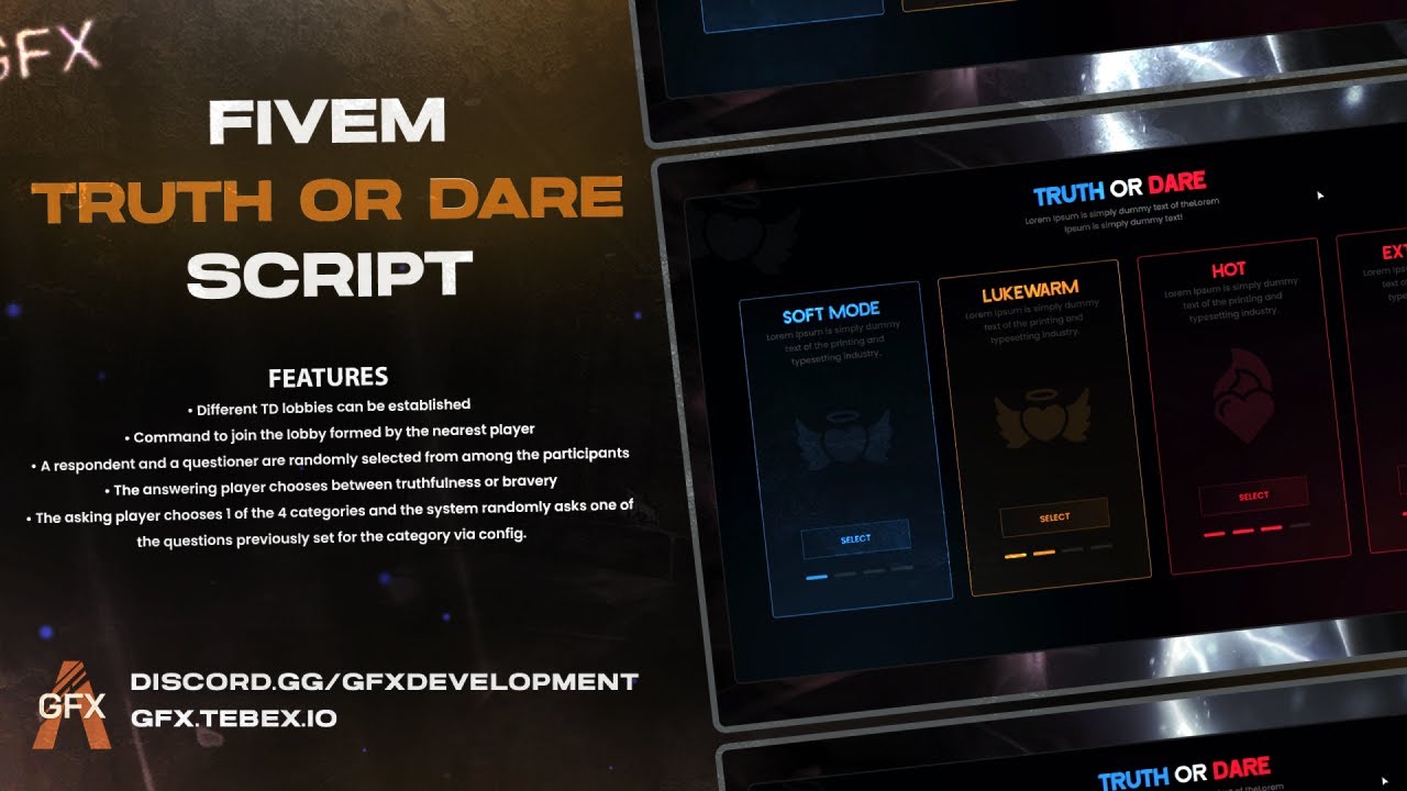 GFX Truth or Dare Script
