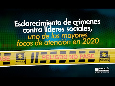 Avance del 63% en esclarecimiento de crímenes contra líderes sociales