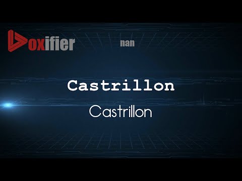 How to Pronounce Castrillon (Castrillon) in nan - Voxifier.com