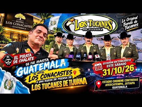 ¡NOS FUIMOS A GUATEMALA! 🇬🇹 La Rueda de Prensa de LOS TUCANES DE TIJUANA | Viaje con Radio Supra 🎙️