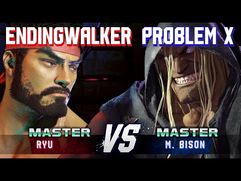 SF6 ▰ ENDINGWALKER (Ryu) vs PROBLEM X (M.Bison) ▰ High Level Gameplay
