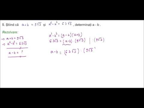 Calcul cu nr. reale reprez. prin litere - Test 2 - ex. 5