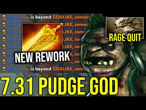 OMG NEW 7.31 PUDGE GOD!! 34KILLS with NEW RADIANCE REWORK!!