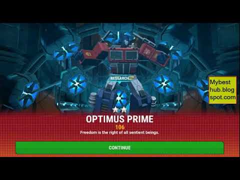 Transformers Earth Wars Optimus Prime Unlocked! (HQ Level 5)