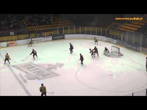 Bramki z I tercji - MMKS Podhale Nowy Targ vs. Gks Tychy