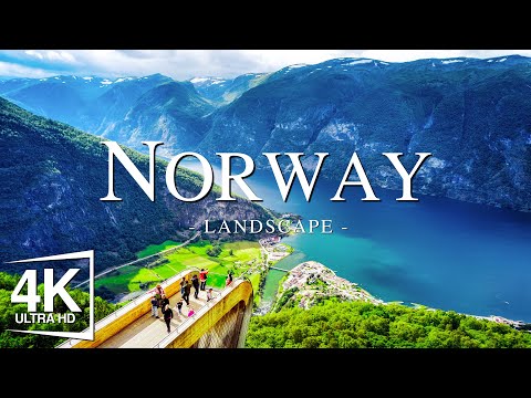 FLYING OVER Norway - Relaxing Music With Beautiful Natural Landscape (Videos 4K)