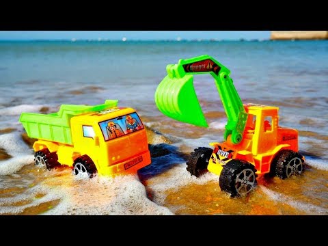 Vidéo pour enfants de jeux de sable - Construction d'un château de sable