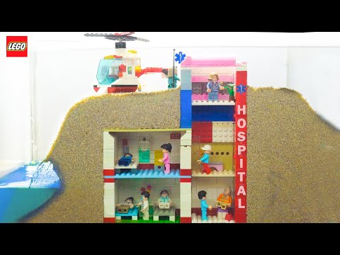 Lego Dam Breach Experiment #17 | Dam Failure Flooding the Underground Hospital