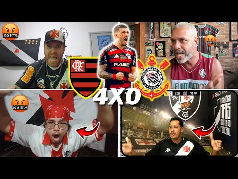 REAÇÕES DOS RIVAIS SECANDO O MENGÃO- FLAMENGO 4X0 CORINTHIANS- BRASILEIRÃO 2025 -VAMOS RIR KKKKK
