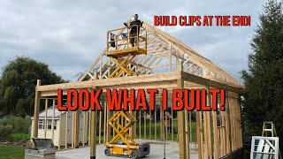 DIY 24 x 24 Garage Build (Cape Style Garage) / Tiny House with Loft!