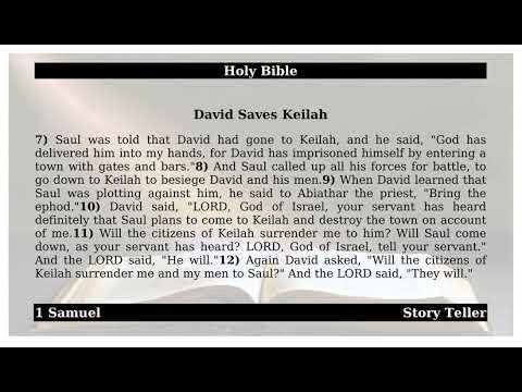 1 Samuel - Chapter 23 - David Saves Keilah | The Holy Bible
