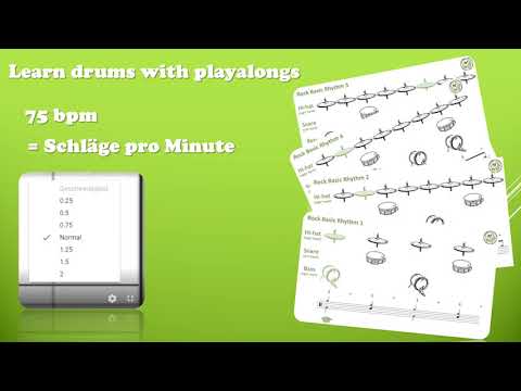 Drum Playalongs - learn drums