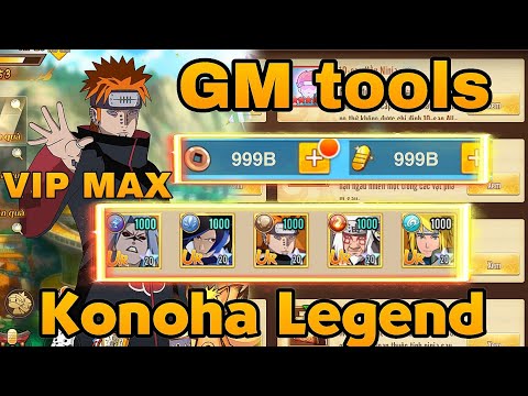 Konoha Legend GM tools Full Reward - Free Top Up 99999999 Gold & Reward Melimpah (android & ios)
