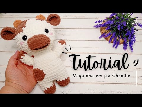 VAQUINHA em fio CHENILLE -Tutorial completo 
