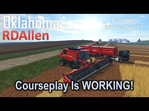 Unbelievable! Courseplay Is Actually Working! | E2 Oklahoma | Farming Simulator 15