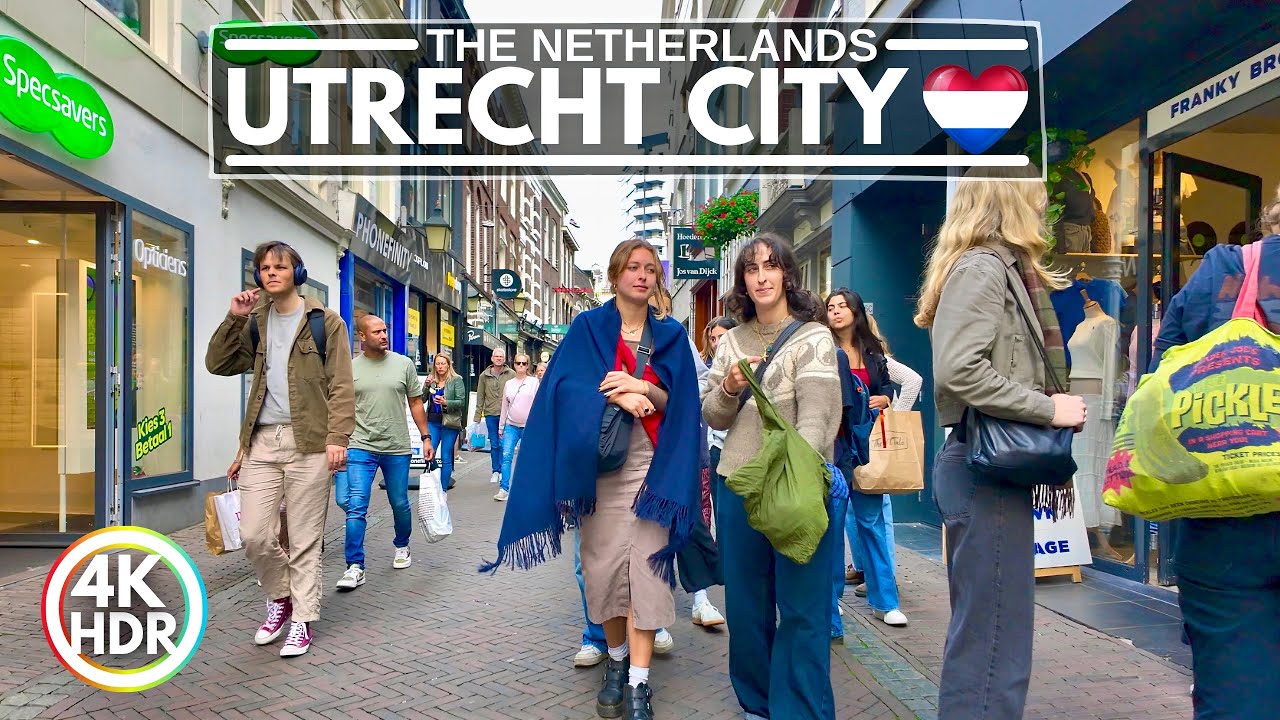 Immersive street-level walking tour through Utrecht, Netherlands, showcasing authentic urban landscapes, local architecture, and the vibrant atmosphere of the city's neighborhoods