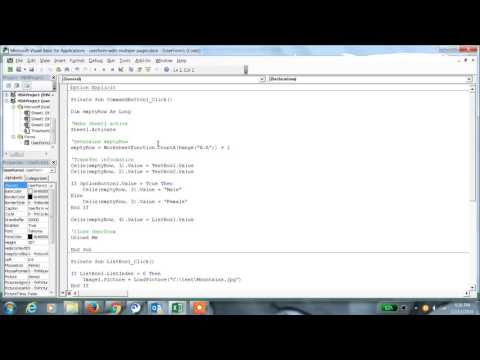 Excel 2013 Tutorial#68 Userform with Multiple Pages in Excel 2013