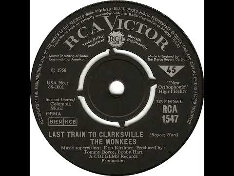 UK New Entry 1966 (346) The Monkees - Last Train To Clarksville