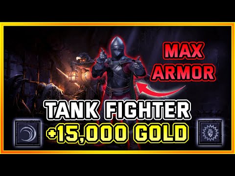 How I Made 15,000 Gold in 3 Hours With Tank Fighter in SOLO Dark and Darker | Beginner Build Guide