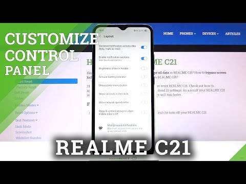 How to Customize Notification Panel in Realme C21 – Find Shortcuts Settings
