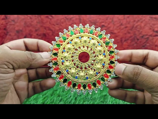 The Symbol of Eternity Hindu God Vishnu Sudarshan Chakra - (4 inch diameter) video
