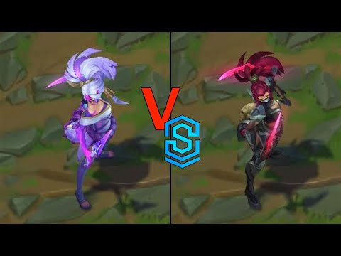 Spirit Blossom Akali VS Headhunter Akali