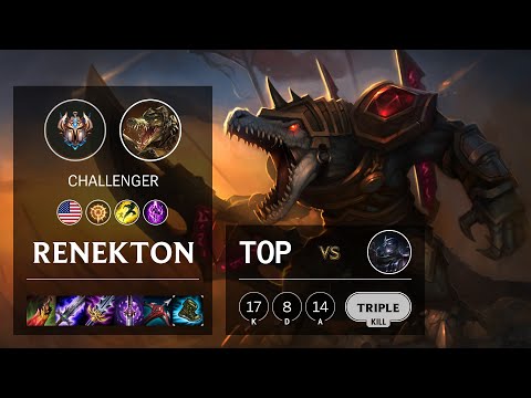 Renekton Top vs Shen - NA Challenger Patch 10.16