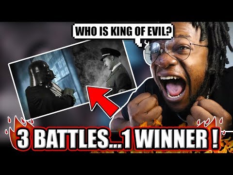 Adolf Hitler vs. Darth Vader [All 3] Epic Rap Battle Of History! (REACTION!)
