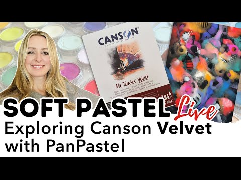 Exploring Canson Mi-Teintes Velvet with PanPastel | Soft Pastel Abstract & Art Show Prep