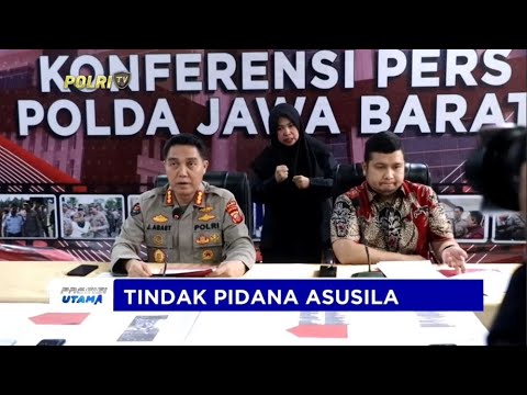 POLDA JABAR RILIS KASUS TINDAK PIDANA ASUSILA