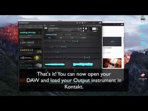Installing Output Kontakt Libraries with Output Hub