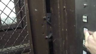 preview picture of video 'Terrible but vintage Montgomery freight elevator @ Monroeville Mall getting stuck on camera'