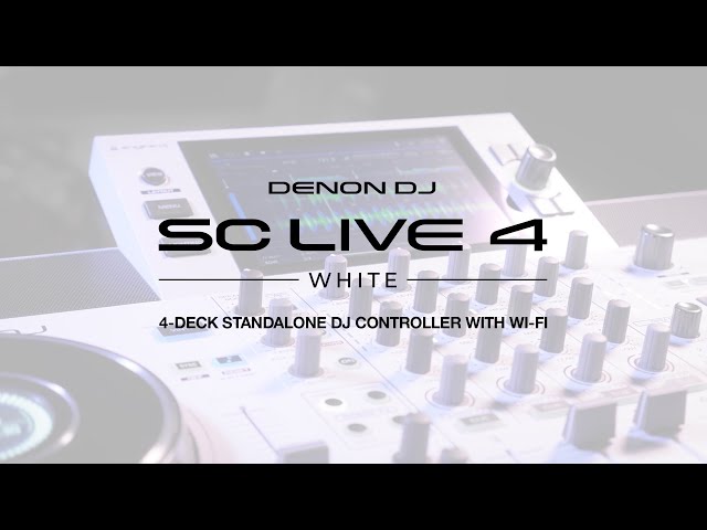 Denon DJ SC LIVE 4 Controlador DJ Autónomo Blanca video